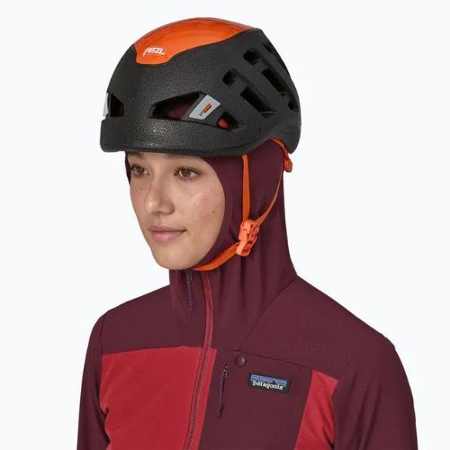 Dámská softshellová bunda Patagonia R1 CrossStrata Hoody touring red