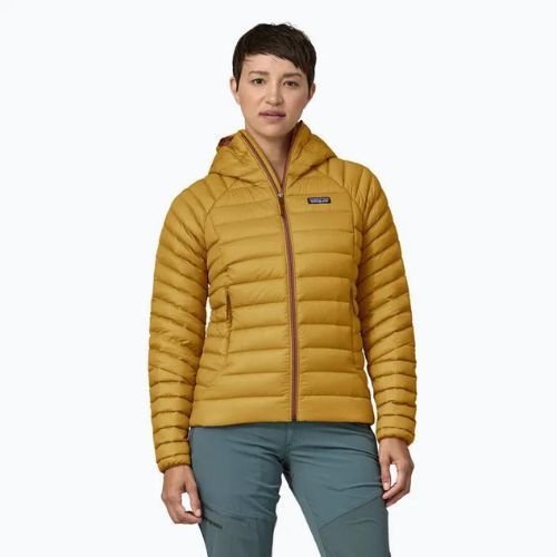 Dámská péřová bunda Patagonia Down Sweater Hoody cosmic gold