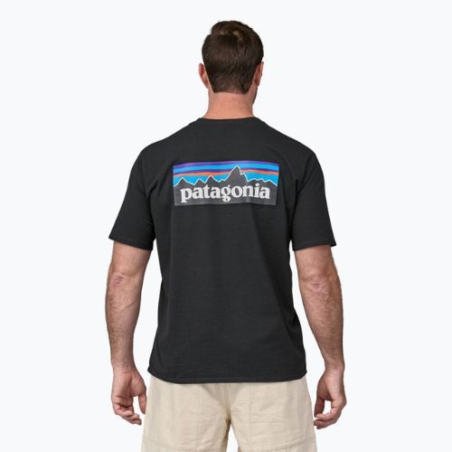 Pánské trekingové tričko Patagonia P-6 Logo Responsibili-Tee black