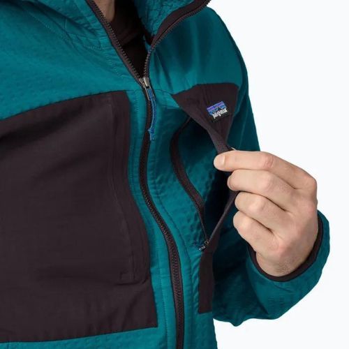 Pánská softshellová bunda Patagonia R2 TechFace Hoody belay blue