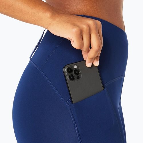 Dámské běžecké legíny ASICS High Waist Capri blue expanse