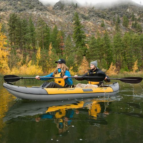 Nafukovací kajak pro 2 osoby Advanced Elements Island Voyager yellow/grey