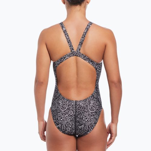 Dámské jednodílné plavky Nike Hydrastrong Solid Fastback black