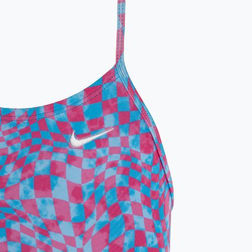 Dětské jednodílné plavky  Nike Hydrastrong Lace Up Back university blue