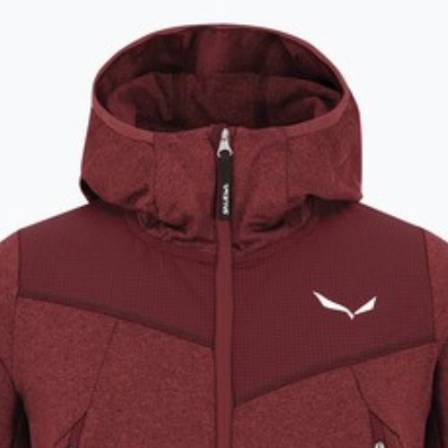 Dětská treková mikina  Salewa Agner Melange PL FZ Hoody syrah
