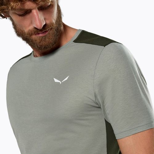 Pánské tričko Salewa Puez HYB Dry shirt shadow