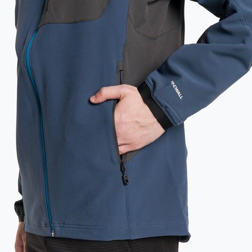 Pánská softshellová bunda The North Face AO Softshell Hoodie shady blue/asphalt grey