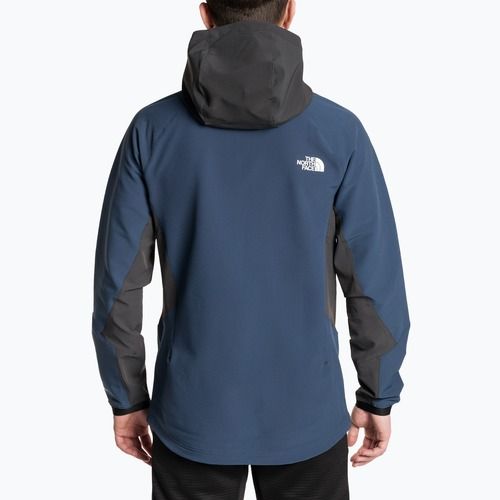 Pánská softshellová bunda The North Face AO Softshell Hoodie shady blue/asphalt grey