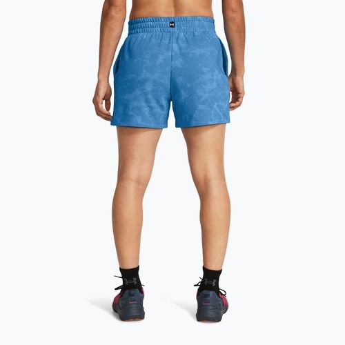 Dámské sportovní kraťasy Under Armour Project Rock Underground Terry viral blue/phoenix/white