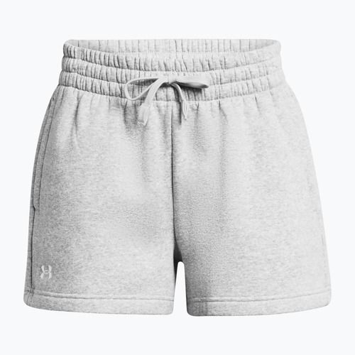 Dámské sportovní kraťasy Under Armour Rival Fleece mod gray light heather/white