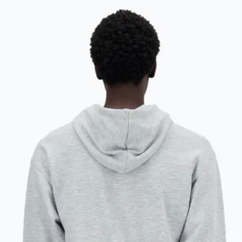 Pánská mikina New Balance Stacked Logo French Terry Hoodie athletic grey