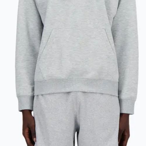Pánská mikina New Balance Stacked Logo French Terry Hoodie athletic grey