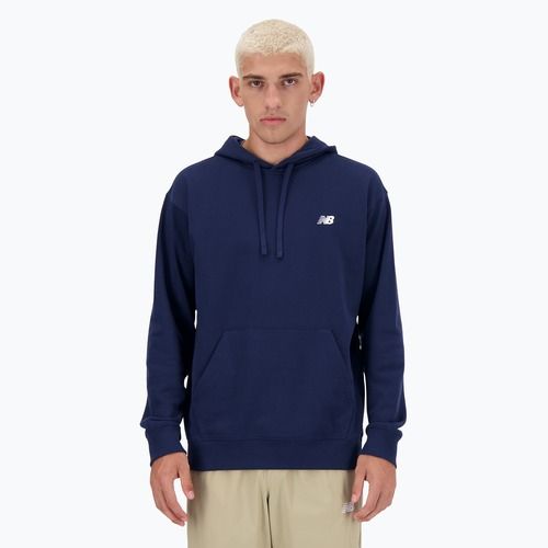 Pánská mikina New Balance Small Logo French Terry Hoodie nb navy