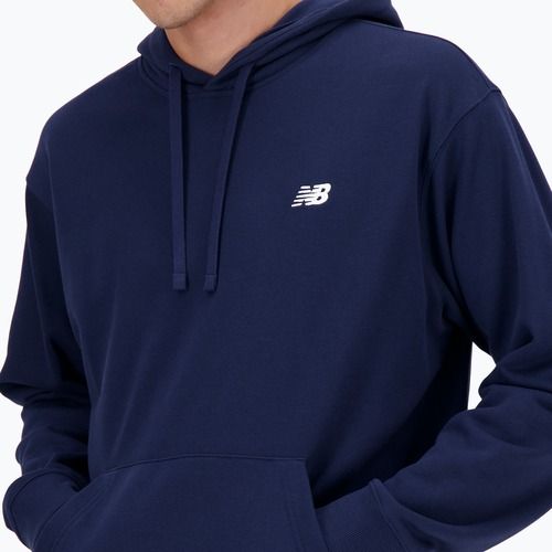 Pánská mikina New Balance Small Logo French Terry Hoodie nb navy