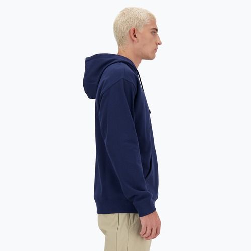 Pánská mikina New Balance Small Logo French Terry Hoodie nb navy