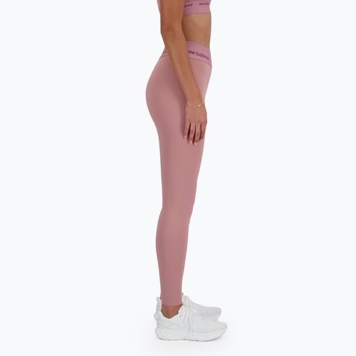 Dámské legíny New Balance Sleek High Rise 25 palců rosewood