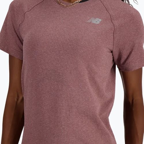 Dámské tričko New Balance Seamless licorice heather