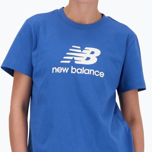 Dámské tričko New Balance Jersey Stacked Logo T-Shirt blueagat