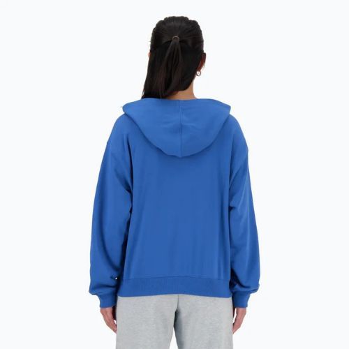 Dámská mikina New Balance French Terry Stacked Logo Hoodie blueagat