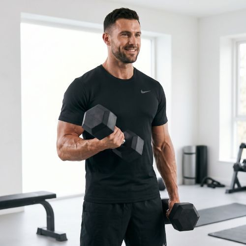 Činka pogumovaná XTREXO Hex 22.5 kg