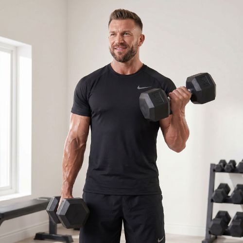 Činka pogumovaná  XTREXO Hex 30 kg