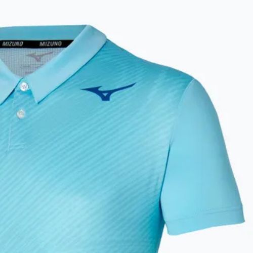Pánské tenisové polo tričko Mizuno Charge Shadow Polo blue glow