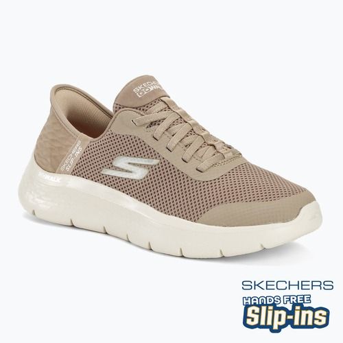 Dámské boty SKECHERS Slip-ins Go Walk Flex Grand Entry taupe/white