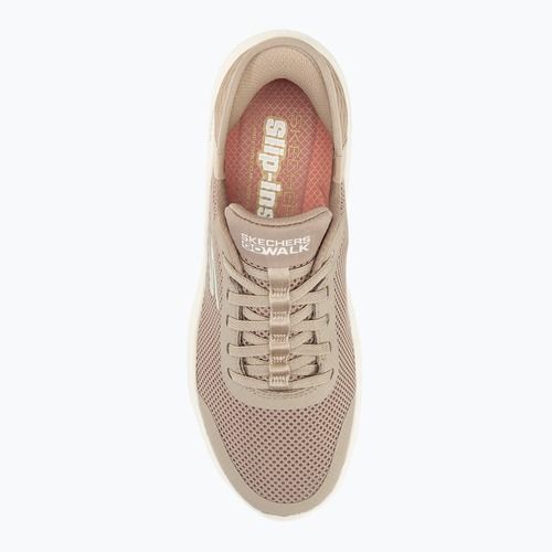 Dámské boty SKECHERS Slip-ins Go Walk Flex Grand Entry taupe/white