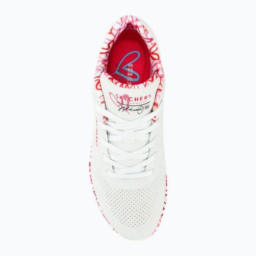 Dámské boty SKECHERS Uno Loving Love white/red/pink mesh