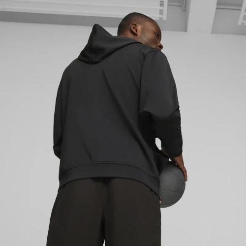 Pánská  mikina PUMA Fit Double Knit FZ Hoodie puma black