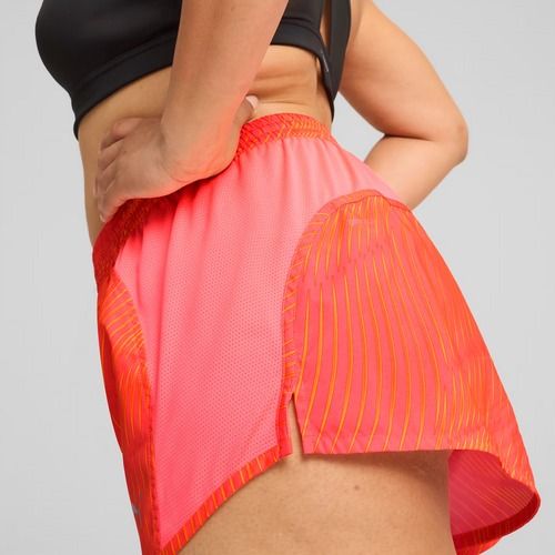 Dámské běžecké šortky PUMA Run Favorite AOP Velocity 3" sunset glow/ sun stream