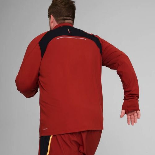 Pánská běžecká mikina PUMA Run Cloudspun 1/4 Zip mars red