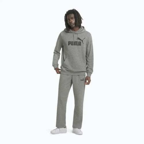 Pánská mikina PUMA Essentials Big Logo Hoodie TR medium gray heather