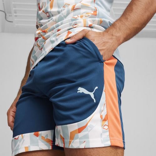 Pánské fotbalové šortky PUMA Neymar JR Creativity Training ocean tropic/hot heat