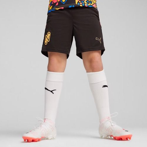 Dětské fotbalové trenky PUMA Neymar Jr puma black/sunset glow