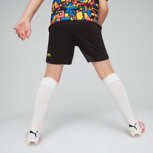Dětské fotbalové trenky PUMA Neymar Jr puma black/sunset glow