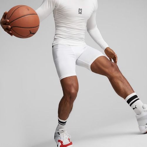 Pánské basketbalové šortky PUMA Hoops Team Baselayer puma white