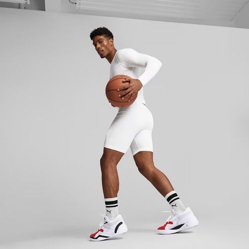 Pánské basketbalové šortky PUMA Hoops Team Baselayer puma white