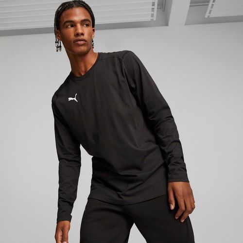 Pánské basketbalové tričko longsleeve PUMA Hoops Team Drycell LS Tee puma black