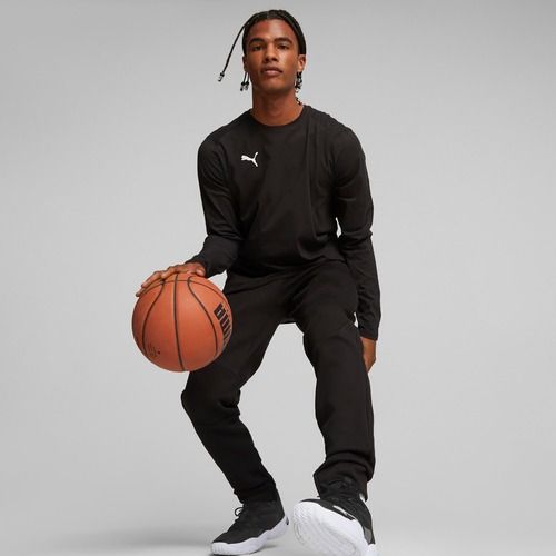 Pánské basketbalové tričko longsleeve PUMA Hoops Team Drycell LS Tee puma black