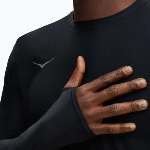 Pánské běžecké tričko Longsleeve HOKA Airolite Run black