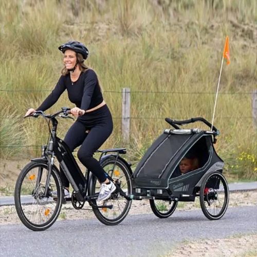 Přívěs za kolo Qeridoo Kidgoo 2 dark navy/blue