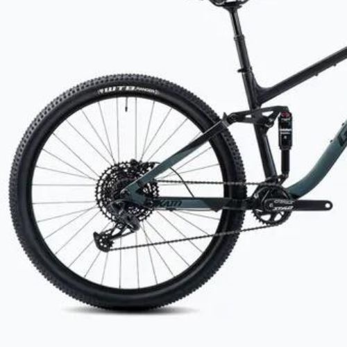 Horské kolo GHOST Kato FS Essential 29 black/metallic green bay matt