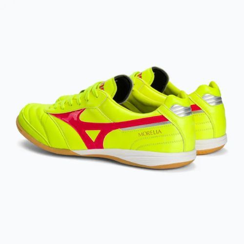 Pánské kopačky Mizuno Morelia Sala Elite IN safety yellow/fiery coral 2/galaxy silver