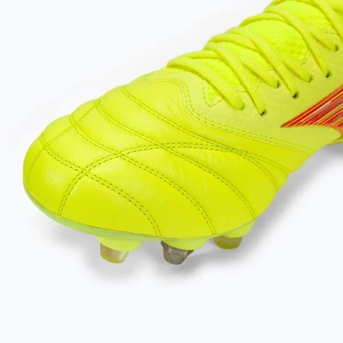 Pánské kopačky Mizuno Morelia Neo IV Β Japan Mix safety yellow/flery coral 2/safety yellow