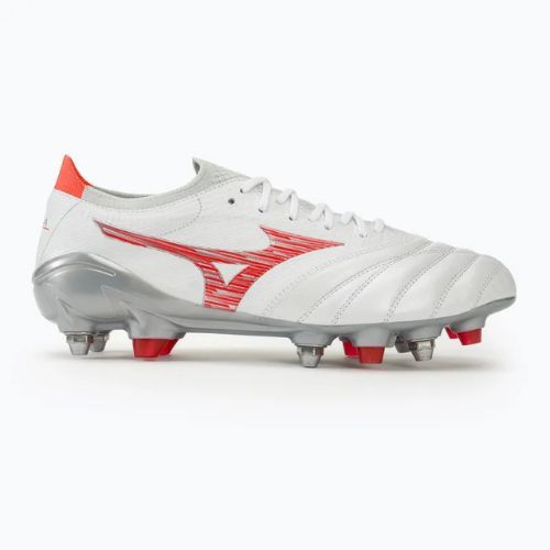 Pánské kopačky Mizuno Morelia Neo IV Β Japan Mix white/radiant red/hot coral