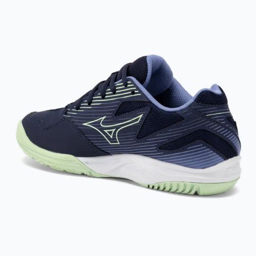 Dámská boty na volejbal Mizuno Cyclone Speed 4 Jr eblue/tech green/lolite