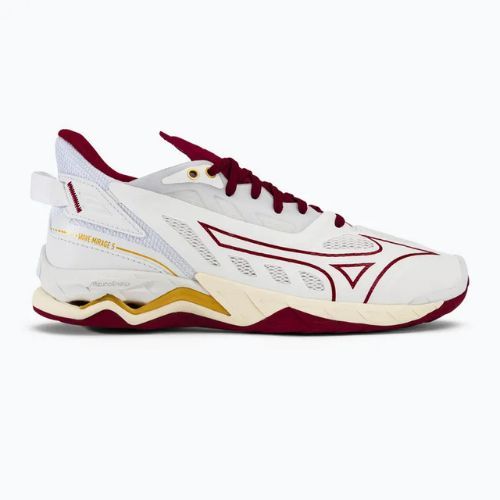 Dámské boty na házenou Mizuno Wave Mirage 5 white/cabernet/mp gold