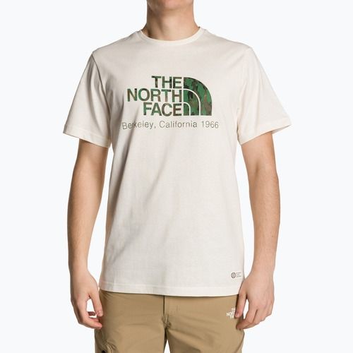 Pánské tričko The North Face Berkeley California white dune/optic emeral