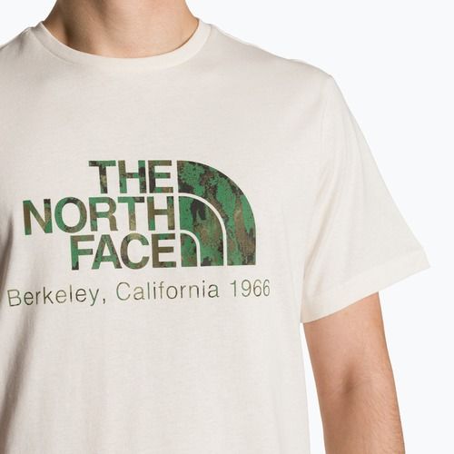 Pánské tričko The North Face Berkeley California white dune/optic emeral
